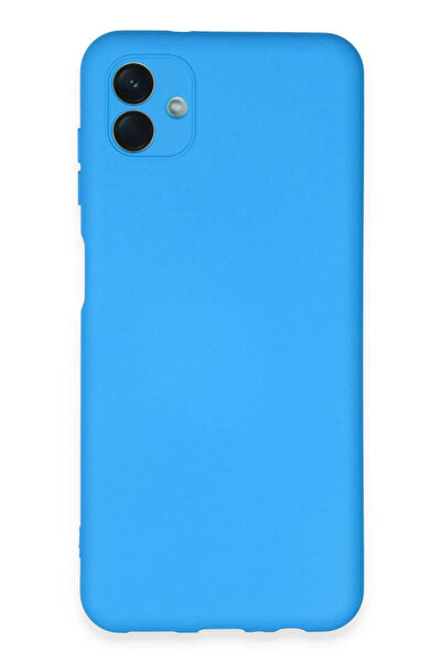 NewFace حافظة سامسونج جالاكسي A04E نانو من الداخل سيليكون مخملي - أزرق 149405...