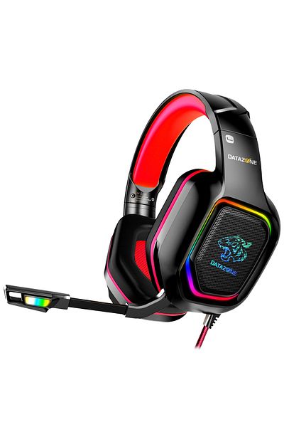 Datazone Gaming Headset (Black-Red) Red Light G2200