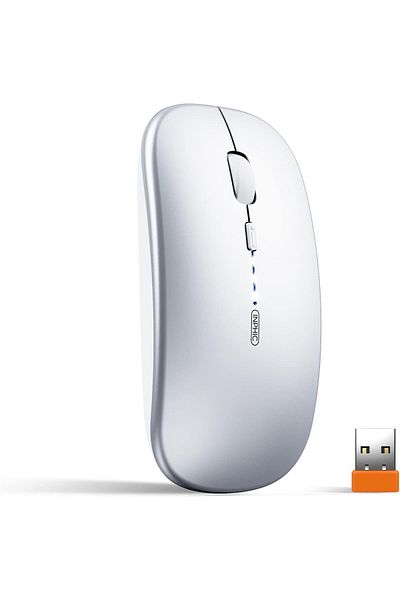 INPHIC Wireless Mouse, silver, 1602 dpi, 12 x 7.8 cm