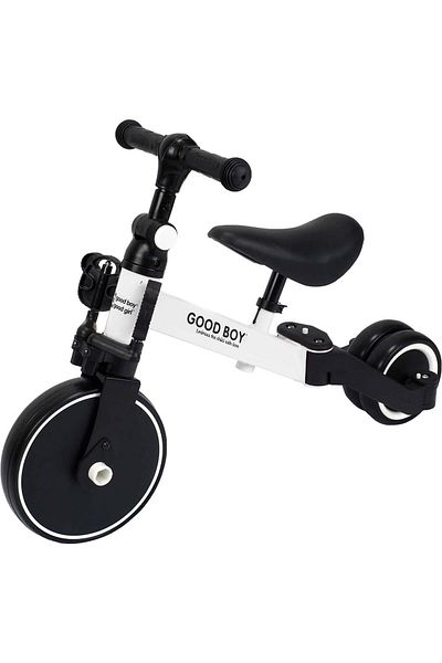 ACTION ONE Tricicleta transformabila in bicicleta fara pedale Milo, alb