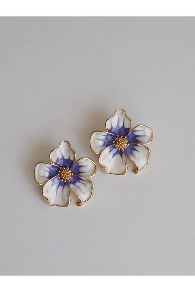 Reorah Collection أقراط الأوركيد البيضاء