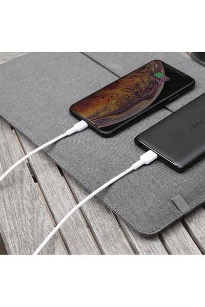 AUKEY MFI Braided Nylon USB-C To Lightning Cable, 0.9m Length