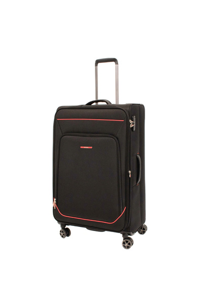 Lamonza Cărucior Smiley, 79x46x28 cm, 3,8 kg, extensibil 30%, negru/roșu