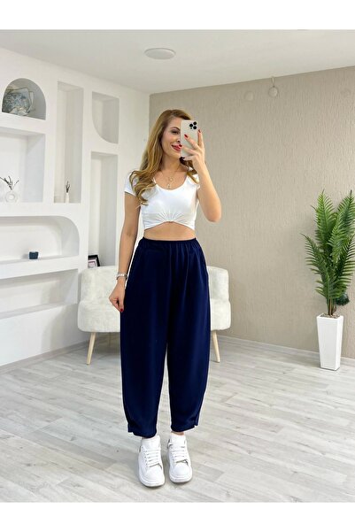 İrka Moda Modal Kumaş Şalvar Lacivert