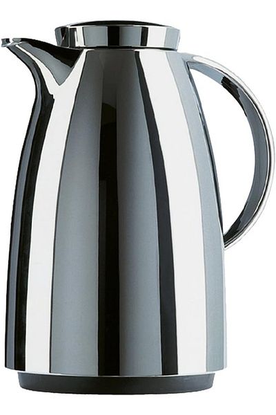 emsa Auberge Thermos 0.65L Chrome, vacuum flask for hot drinks, tea, coffee, travel, camping
