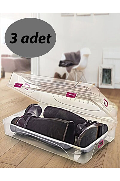 EFFE HOME Lüx Çizme Saklama Düzenleme Kutusu Büyük Boy 3'lü Set (59 X 36,5 X ...