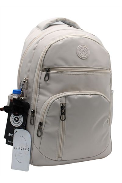 Bevitton Ldc-1710 White Pillar School Bag Not Satisfied with Milk Stone