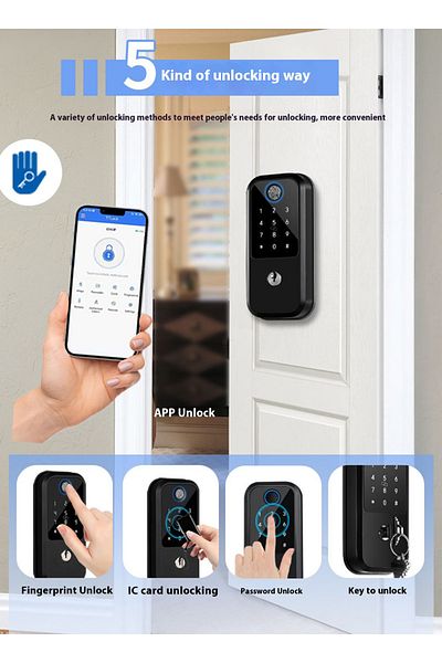 sharpdo Wifi Fully Automatic Smart Fingerprint Lock Electronic Lock Password Lock