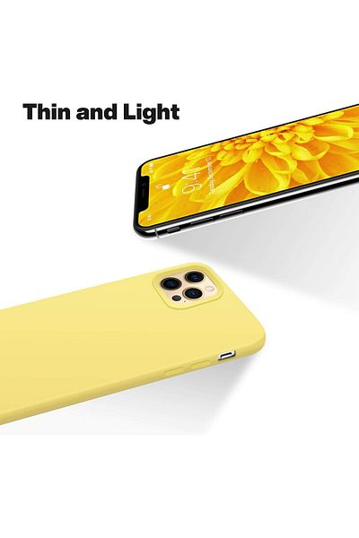 Generic Silicone Case Cover Compatible with iPhone 12 Pro Max , Ultra Slim Fit with Full Body Protection