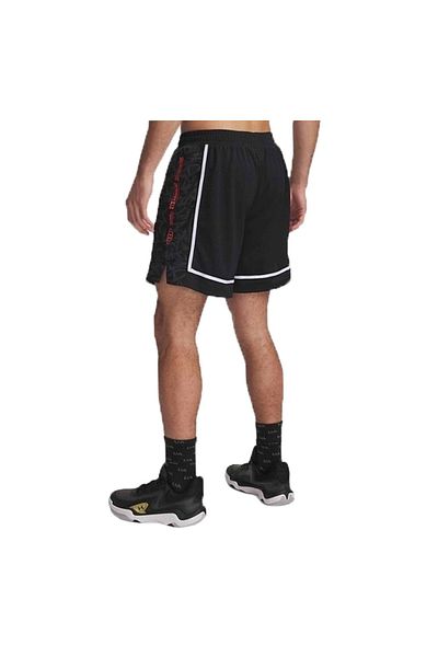 Under Armour A 6000366 -001 Zona Pro 7 sub armură &amp; quot; Pantaloni scurți și capri negri pentru bărbați cu imprimeu scurt din plasă