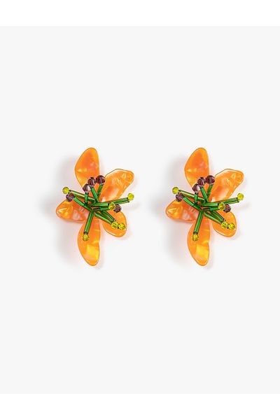 Koton Earring Flower Shaped Beaded