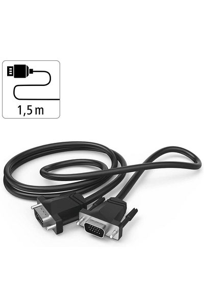 Hama 200707 Full HD 1080p VGA Cable, 1.5 m Length