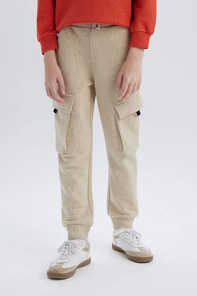DeFacto New Season Boy's Jogger Sweatpants με ελαστική μέση και τσέπες Cargo