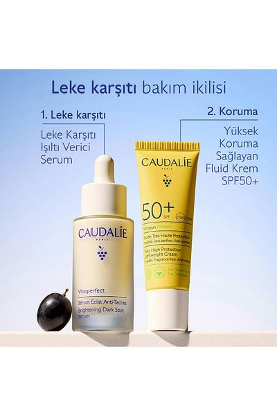 Caudalie Anti-Blemish Double Set - Vinoperfect Serum 30 ml Vinosun High Protection Cream Spf50 20 ml