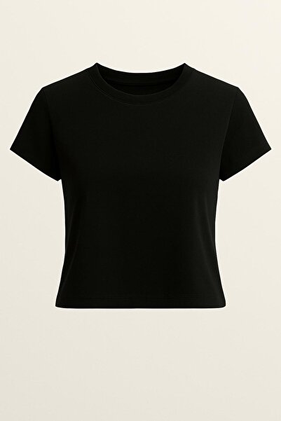 HAKKE Μπλουζάκι με ριμπ γιακά