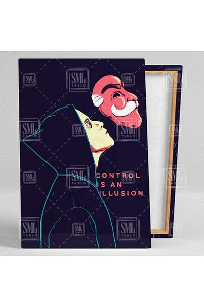 SML TABLO Mr Robot Hacker Control είναι ένα κατακόρυφος πίνακας σε καμβά Illusion