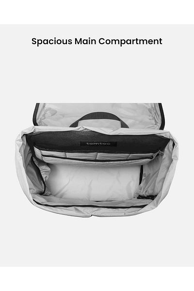 Tomtoc VintPack-TA1 Flap Laptop Backpack, Water-Resistant Travel Casual Eco-Friendly Backpack 22L