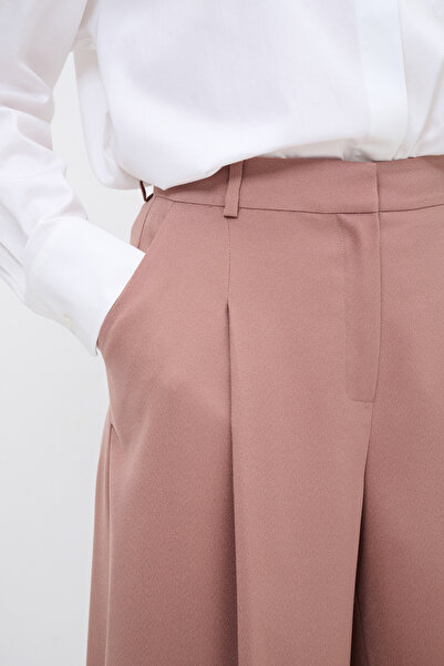 Love My Body Pileli Bol Paça Pantolon