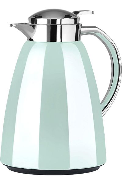 emsa 1L Campo Flask Quick Tip, Metal ABS Plastic, Pastel Mint, leak-proof, hot/cold retention.