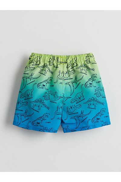LC Waikiki Pantaloni scurți de baie imprimate pentru băieți cu talie elastică