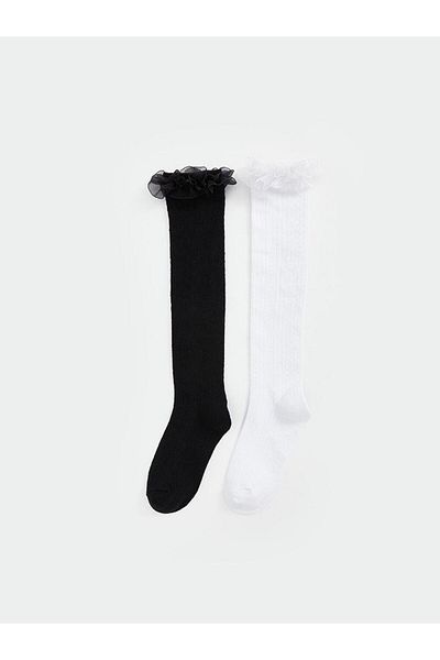 LC Waikiki LCW Kids Basic - Комплект от 2 чорапи до коляното за момичета
