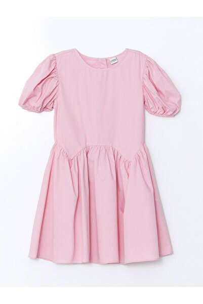 LC Waikiki Bisiklet Yaka Kız Çocuk Elbise