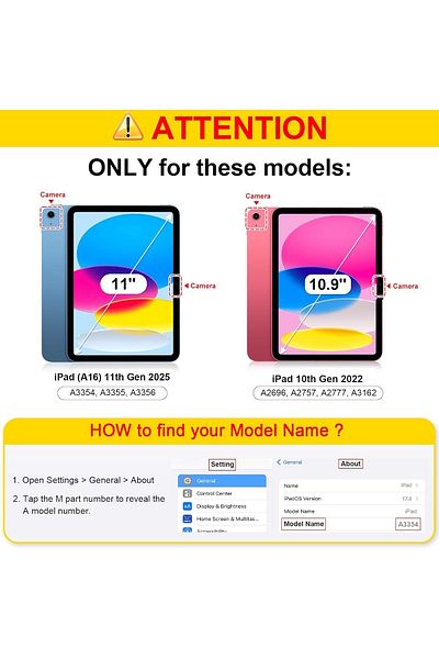 m.tk moveteck iPad 11Th Generation A16 11Inch/10. Generation 10.9Inch 2025 Compatible Case Flip Cover Colorful Pc Case with Pen Compartment