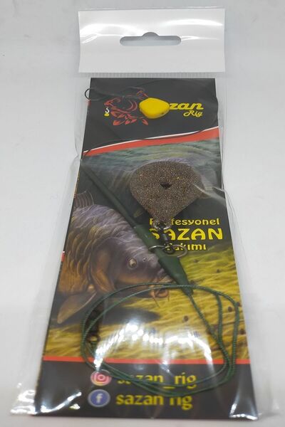 SAZAN RİG Tek Sarı Mısırlı Kaplama Ipli Sazan Takımı 75 gr