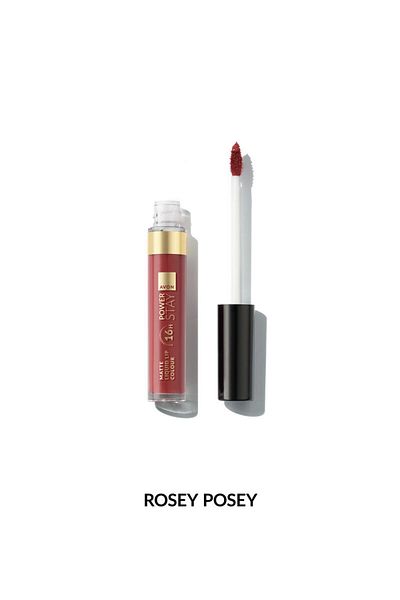 AVON Power Stay Matte Liquid Lip Colour Rosey Posey