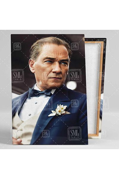 SML TABLO Mustafa Kemal Atatürk Inteligență artificială Starea de azi Pictură verticală pe pânză