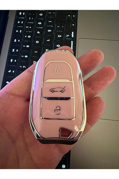 emii auto spare parts Opel Peugeot Citroen Ds Toyota Proace City New Fiat Doblo Key Case Without Sustas Model Pink/Silver