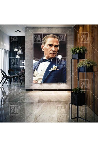 SML TABLO Mustafa Kemal Atatürk Inteligență artificială Starea de azi Pictură verticală pe pânză