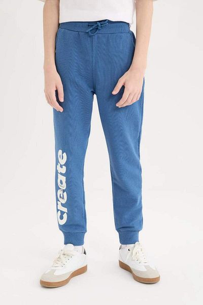DeFacto New Season Boy's Printed Sweatpants with Elastic Waist and Pockets