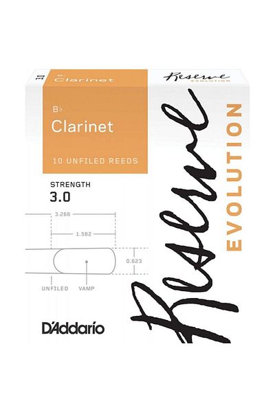Daddario D\'Addario Woodwinds Reserve Evolution Dce1030 Sib Clarinet Reed No:3