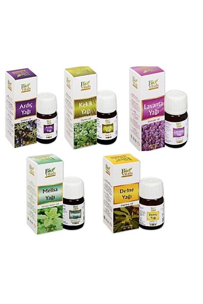 Bio Vitals 5-Piece Juniper Thyme Lavender Balm Laurel Aromatic Massage Oil Set - 20 Ml