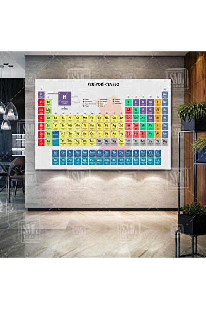 SML TABLO Periyodik Tablo Cetvel Kimya Elementler Labaratuvar Dershane Okul Y...