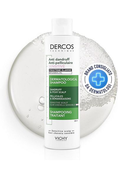 Vichy Vichy Dercos Anti-Dandruff & Anti-Pelliculaire Sensitive Dermatological Scalp Shampoo-200ml