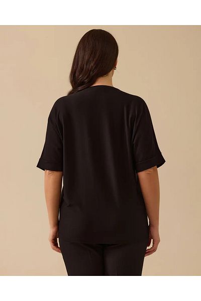 Gala-Xi Women's Plus Size Stone Detailed T-shirt 10002512414007