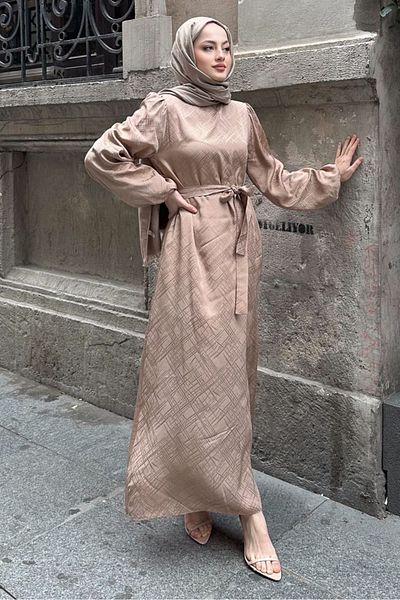 ANONİM STORE Bella Stylish Dress - Camel