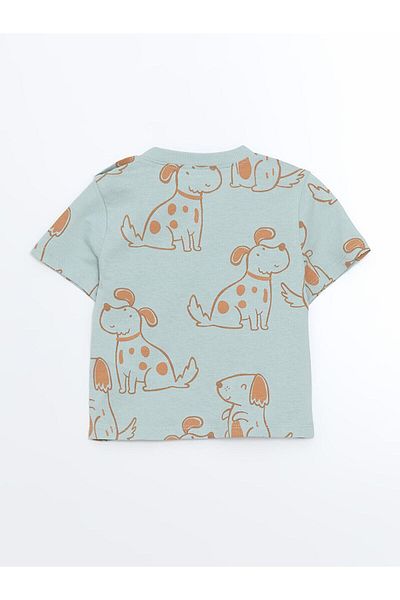 LC Waikiki Printed Baby Boy T-Shirt and Sweatpants 2-Piece Set (S5)