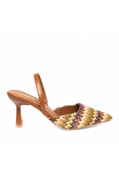 ELAIA SHOES Дамски ежедневни обувки на стилет с остър връх и отворен гръб Camilla