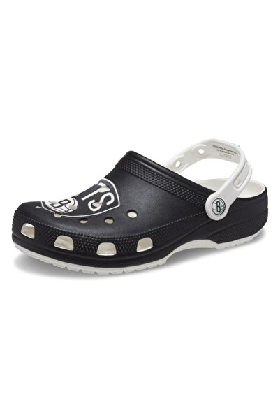 Crocs classic nba brooklyn nets clog - white/black