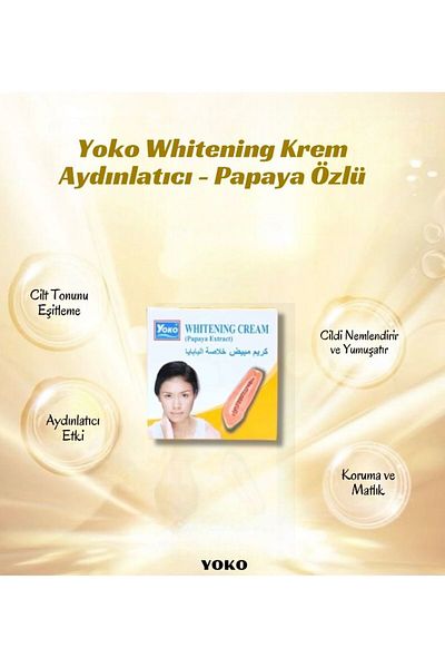 YOKO Face Cream 4Gr Papaya Extract Vitamin C and Brightening