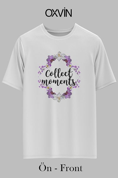 OXVİN ΣΥΛΛΟΓΗ ΣΤΙΓΜΩΝ Τυπωμένο OVERSIZE Λευκό Unisex T-Shirt (ΠΛΗΡΗΣ ΜΟΡΦΗ)