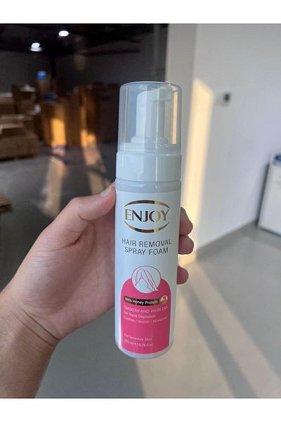 Enjoy Hair Remover Foam 200ML | Fast, Painless Hair Removal | Smooth Skin for All Skin Types