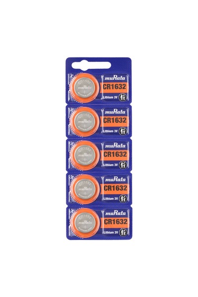 MURATA Murata CR1632 Lithium 3V (muRata) Japan Batteries - 5 Pieces
