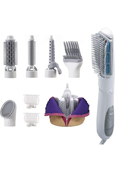 PANASONIC جهاز تصفيف الشعر Eh-Ka81 بستة ملحقات، مكواة تجعيد، مكواة فرد، ومجفف...