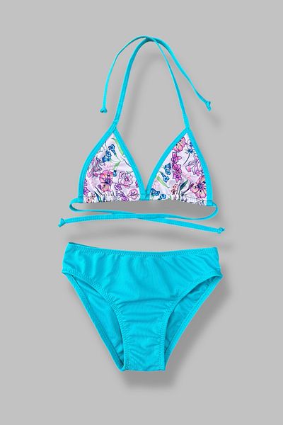 Nilmay mayo Girl's Skirted Bikini Set