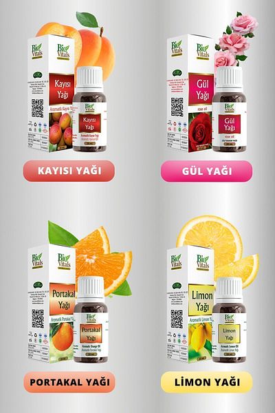 Bio Vitals Orange Lemon Rose Skin Care Oil Set