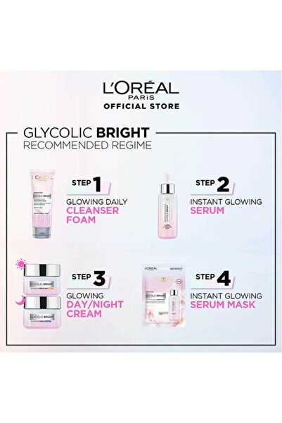 L'Oreal Paris كريم النهار المتوهج جليكوليك برايت من لوريال باريس مع عامل حماية من الشمس 17 50 مل